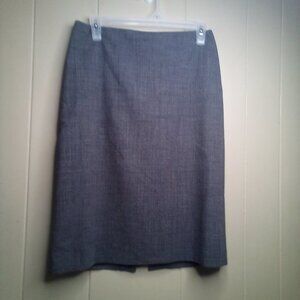 Jenne Maag Skirt S Career Straight Wool Blend Gray